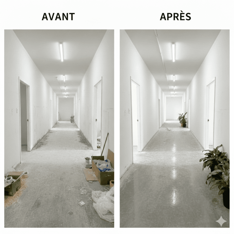 Avant Apr&egrave;s fin de chantier
